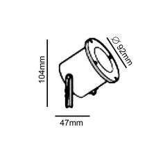 ACA ACA Lighting Garden Spot vonkajšie bodové svietidlo BT9013A