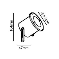 ACA ACA Lighting Garden Spot vonkajšie bodové svietidlo BT9013WG