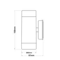 ACA ACA Lighting Garden Spot vonkajšie bodové nástenné svietidlo SL7031B