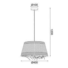 ACA ACA Lighting závesné svietidlo 1xE27 ANDROS GRASS ratan D40X120CM OD94891PG