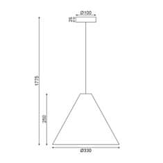 ACA ACA Lighting závesné svietidlo 1X E27 orech drevo D33XH180CM NAIROBI MQ18P133WW