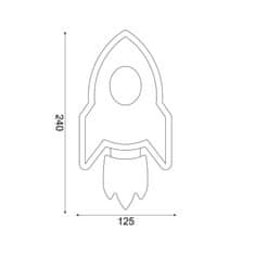 ACA ACA Lighting nástenné svietidlo LED 5.5W 3000K 385lm NASA čierna MDF 24X13X3.8CM ZM21005WBK