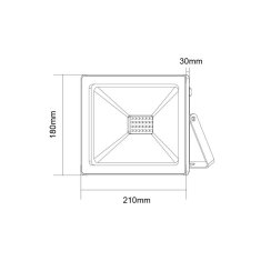 ACA ACA Lighting LED SMD FLOOD vonkajší reflektor IP66 70W 4000K 6250Lm 230V RA80 Q7040