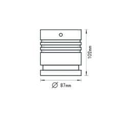 ACA ACA Lighting vonkajšie stropné bodové svietidlo 9018 IP65 GU10 XF9018GU10