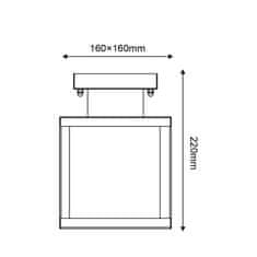 ACA ACA Lighting biele vonkajšie stropné svietidlo CELIA 1XE27 IP44 číre sklo CELIA1CWH