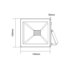 ACA ACA Lighting LED SMD FLOOD vonkajší reflektor IP66 30W zelená 230V Q30G