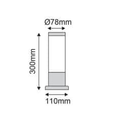 ACA ACA Lighting vonkajšie stojacie svietidlo 30cm E27 BT1003SO