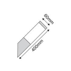 ACA ACA Lighting vonkajšie nástenné svietidlo hranaté BT1003BWU