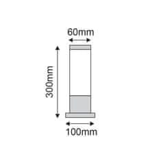 ACA ACA Lighting vonkajšie stojacie svietidlo 30cm hranaté BT1003BH030