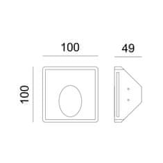 ACA ACA Lighting Gypsum LED zapustené sadrové svietidlo G8004LED