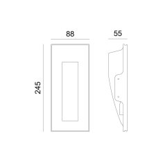 ACA ACA Lighting Gypsum zapustené sadrové svietidlo G8011MR