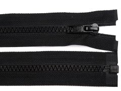 Kostený zips No 5 dĺžka 140 cm bundový - čierna