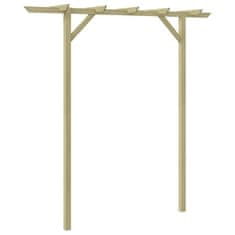 Vidaxl Záhradná pergola 205x40x203 cm, drevo