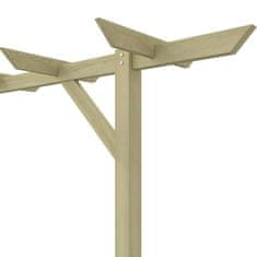 Vidaxl Záhradná pergola 205x40x203 cm, drevo