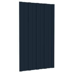 Vidaxl Strešné panely 36 ks pozinkovaná oceľ antracitové 80x45 cm