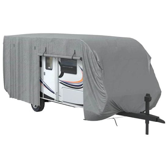 Vidaxl Poťah na karavan sivý 732x250x220 cm netkaná textília