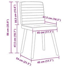 Vidaxl Jedálenské stoličky 4 ks sivohnedé látkové