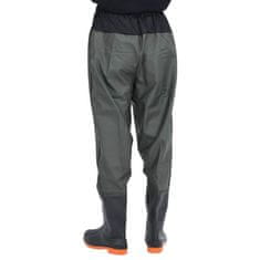 Vidaxl Waist Waders s čižmami tmavozelená veľkosť 44