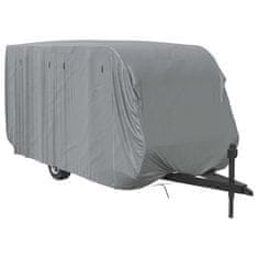 Vidaxl Poťah na karavan sivý 610x250x220 cm netkaná textília