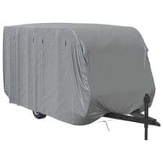 Vidaxl Poťah na karavan sivý 460x250x220 cm netkaná textília