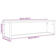 Vidaxl kuchynský stojan stohovateľný 50x15x16 cm kompozitné drevo