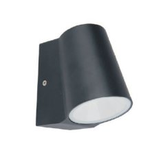 ACA Lightning Záhradné nástenné LED svietidlo SIMORE 6W/230V/3000K/400Lm/100°/IP54, tmavo šedé