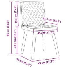 Vidaxl Jedálenské stoličky 2 ks sivohnedé látkové