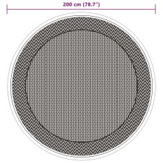 Vidaxl Vonkajší koberec zelený Ø200 cm PP