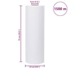 Vidaxl poľnohospodárska napínacia fólia biela 25 µm 75 cm x 1500 m