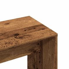 Vidaxl Toaletná taburetka Old Wood 70x35x45 cm Engineered Wood