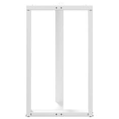 Vidaxl Nohy barového stola v tvare T 2 ks biela 60x35x(100-101) cm