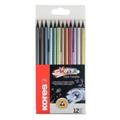 KORES Pastelky Kolores Metallic 12 farieb