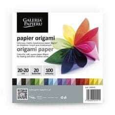 Galeria Papieru Papier na origami - 20 x 20 cm, mix farieb, 100 ks