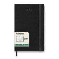 Moleskine Diár 2025 tvrdé dosky L, týždenný, čierny