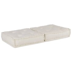 Vidaxl Modular Pouffe Cream 70x70x36 Látka