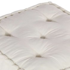 Vidaxl Modular Pouffe Cream 70x70x36 Látka