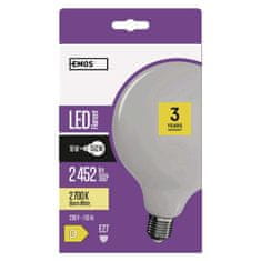 EMOS EMOS LED žiarovka Filament Globe / E27 / 18 W (150 W) / 2 452 lm / teplá biela ZF2180