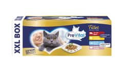 PreVital Dusené filetky mäso a ryba 48×85 g