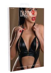 Daring Intimates Daring Wetlook Bodysuit with Zipper, dámske body so zipsom S/M