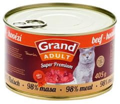 GRAND konz. Superpremium mačka hovädzie 405g