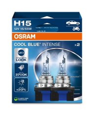 Osram OSRAM H15 12V 15/55W PGJ23t-1 Cool Blue INTENSE NextGen. 3700K plus 100% Duo 2ks 64176CBN-2HB