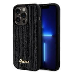 Guess Zadný kryt Sequin Script Logo pre iPhone 14 Pro Max Black