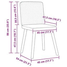 Vidaxl Jedálenské stoličky 4 ks, krémové, látka