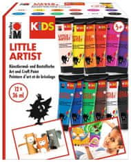 Marabu KiDS Little Artist sada akrylových farieb - 12 x 36 ml