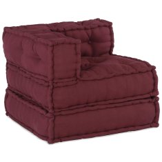 Vidaxl Modular Pouffe Maroon 70x70x54 Látka