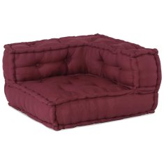 Vidaxl Modular Pouffe Maroon 70x70x54 Látka