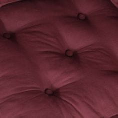 Vidaxl Modular Pouffe Maroon 140x70x36 Látka