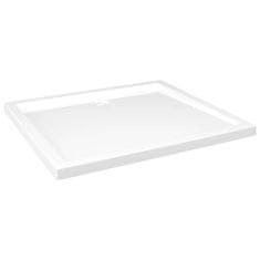 Vidaxl Obdĺžniková sprchová vanička z ABS biela 80x90 cm