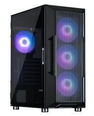 Zalman skriňa I3 Neo ARGB black / ATX / 4x120 ARGB fan / 2xUSB 3.0 / 1xUSB 2.0 / presklená bočnica / mesh panel / čierna