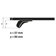 G3 Střešní nosič Toyota Avensis 97-03 G3 Clop 110 cm